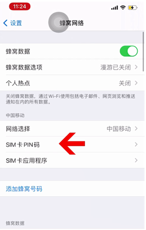 孝昌苹果14维修网分享如何给iPhone14的SIM卡设置密码 