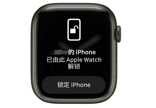 孝昌苹果手机维修分享用 AppleWatch 解锁配备面容 ID 的 iPhone方法 