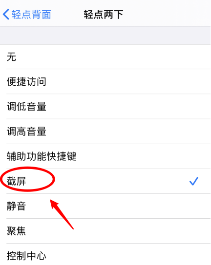 孝昌苹果手机维修分享iPhone12如何启用双击截屏 